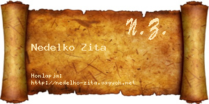 Nedelko Zita névjegykártya